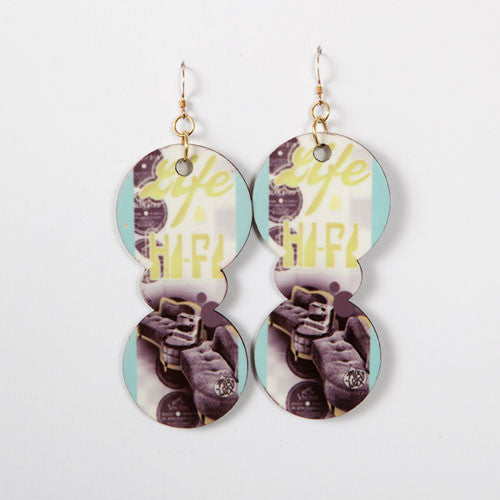 Miss Wax - High Fidelity Earrings, Gold - The Giant Peach