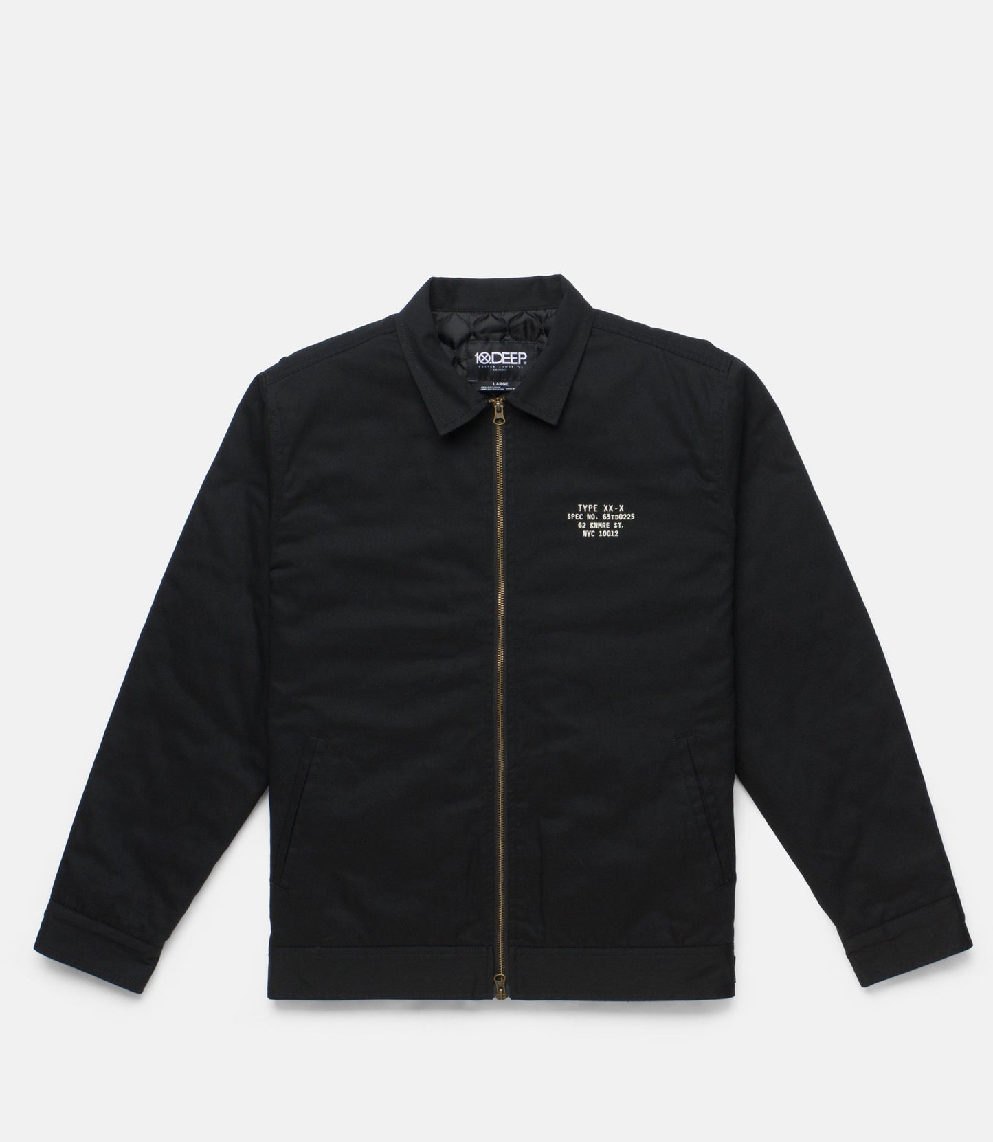 10Deep - Fuerza Men's Jacket, Black - The Giant Peach