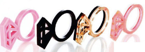 Melody Ehsani - 'Put A Ring On It' Ring, Black/White OR Neon Pink - The Giant Peach