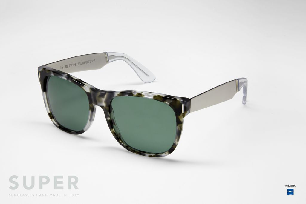 SUPER by Retrosuperfuture - Classic Silver Francis Puma Sunglasses - The Giant Peach