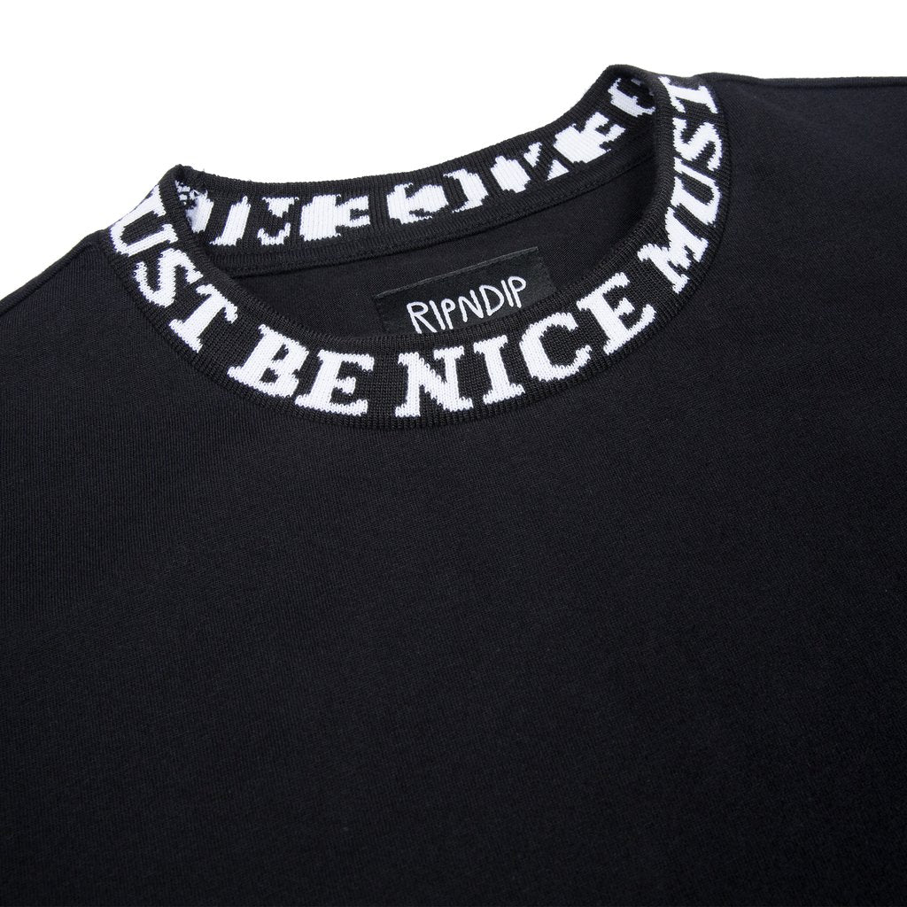 RIPNDIP - MBN Jacquard Rib Men's Tee, Black