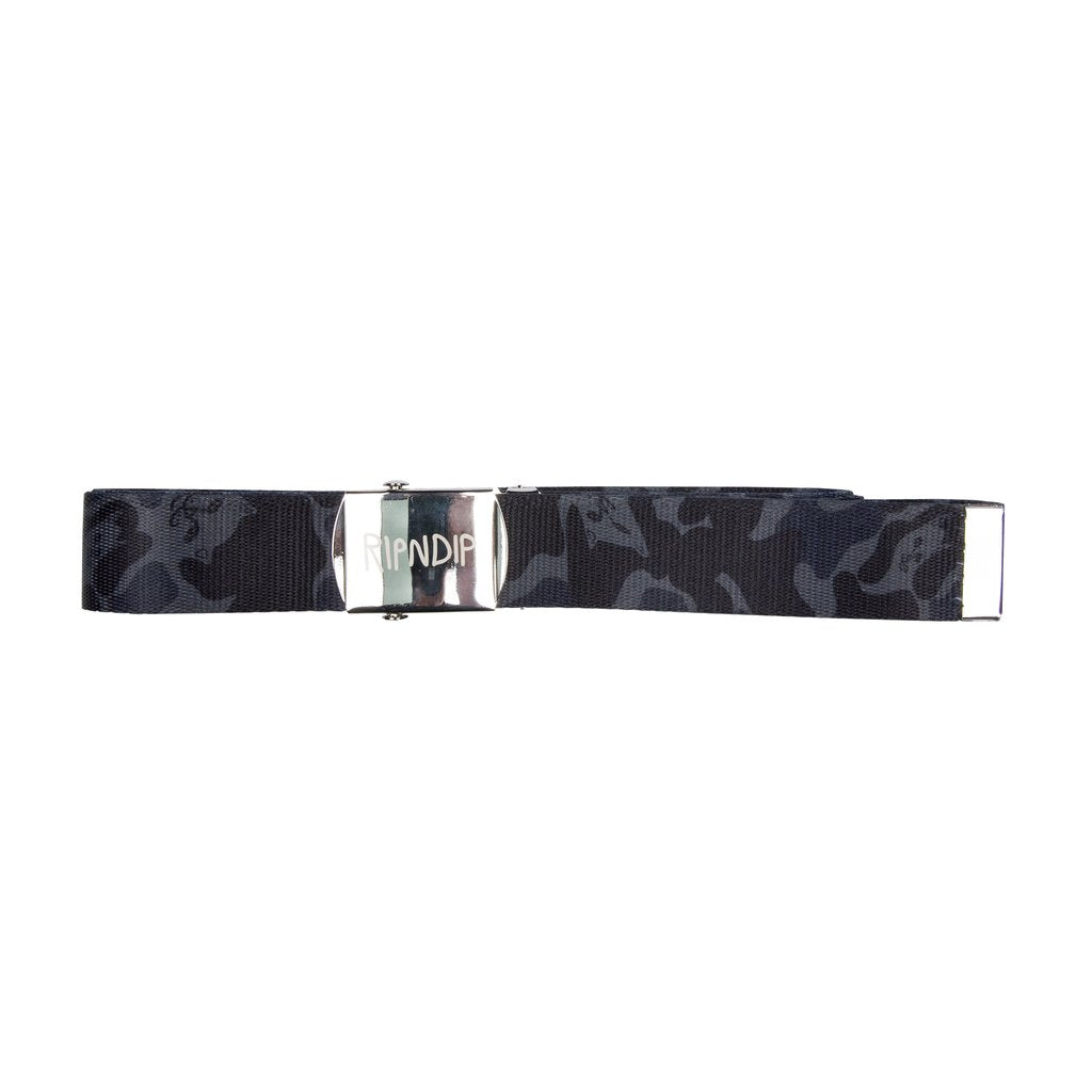 RIPNDIP - Nerm Camo Web Belt, Blackout Camo