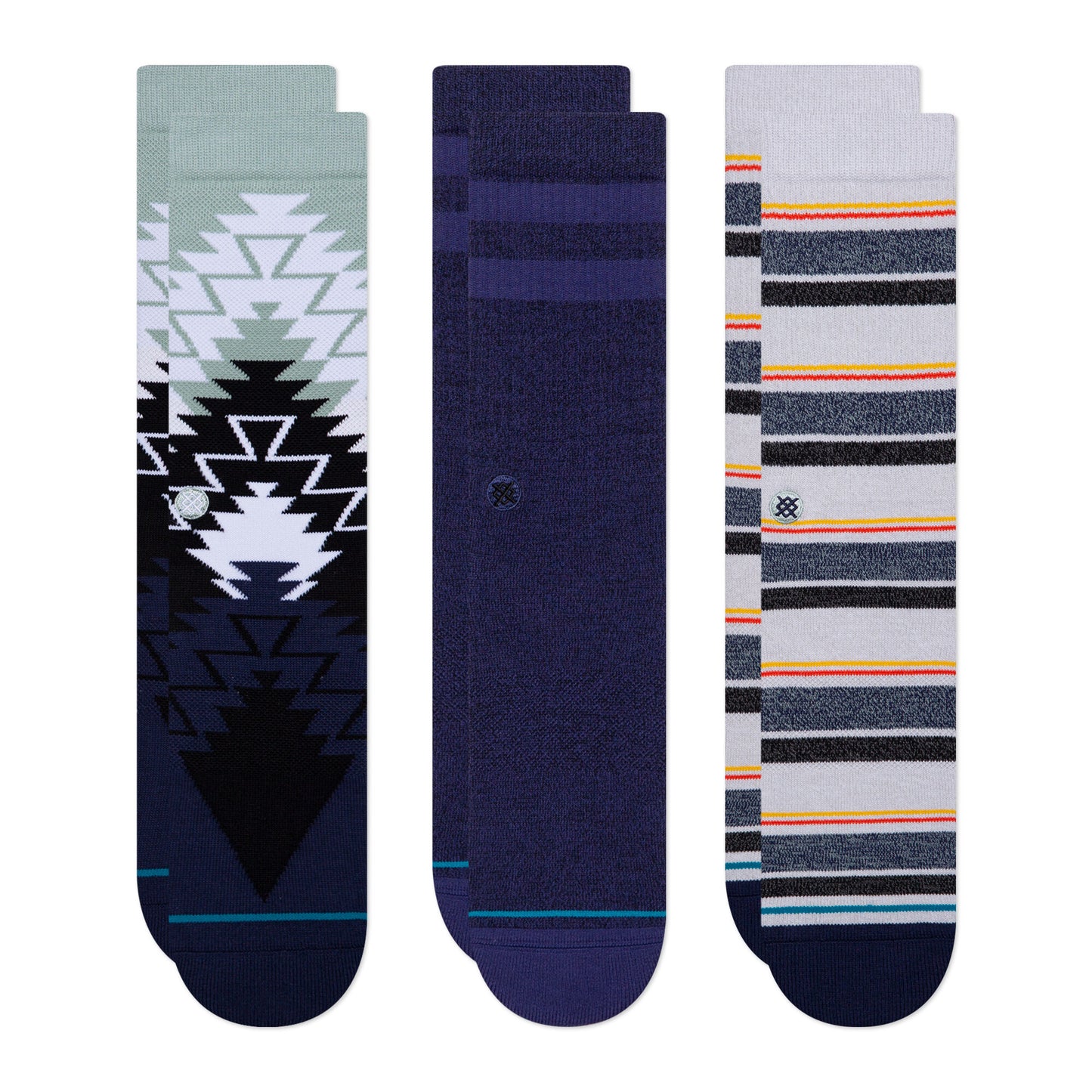 Stance - Platte 3 Pack Men's Socks, Navy
