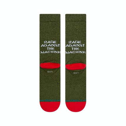 Stance x Rage Against The Machine - Renegades Men's Socks, Army Green