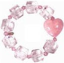 Tarina Tarantino Kiss Me Lucite Puff Heart Bracelet, Pink - The Giant Peach