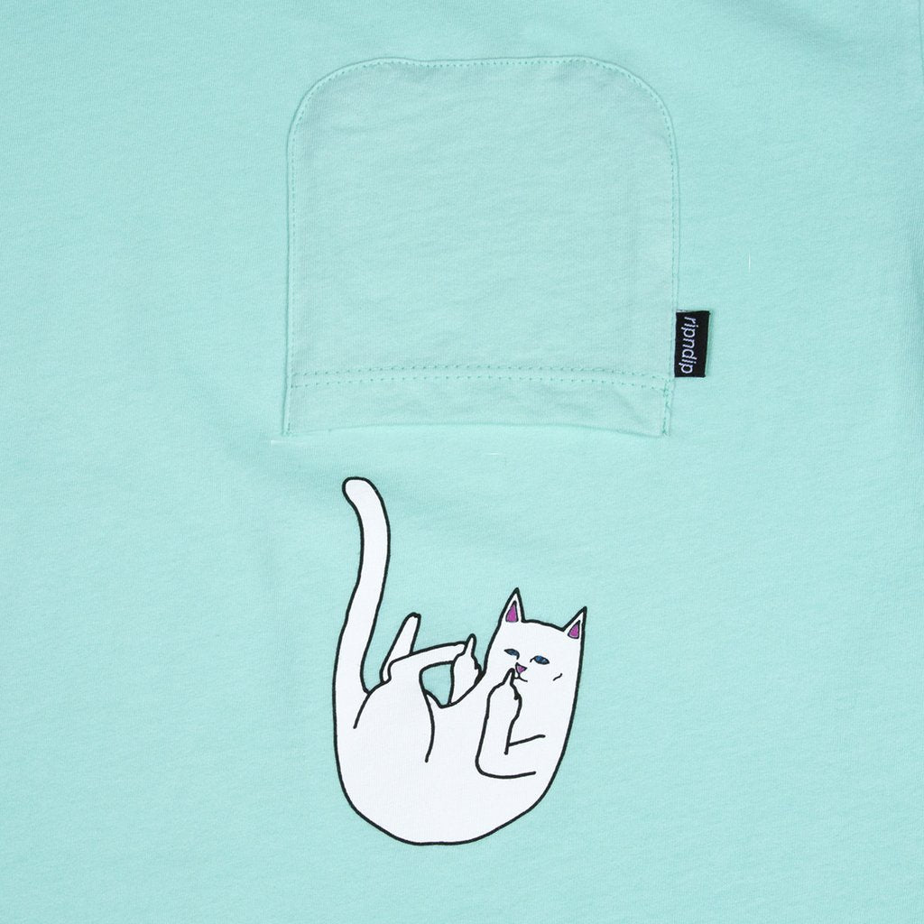 RIPNDIP - Falling For Nermal Men's Pocket Tee, Mint - The Giant Peach