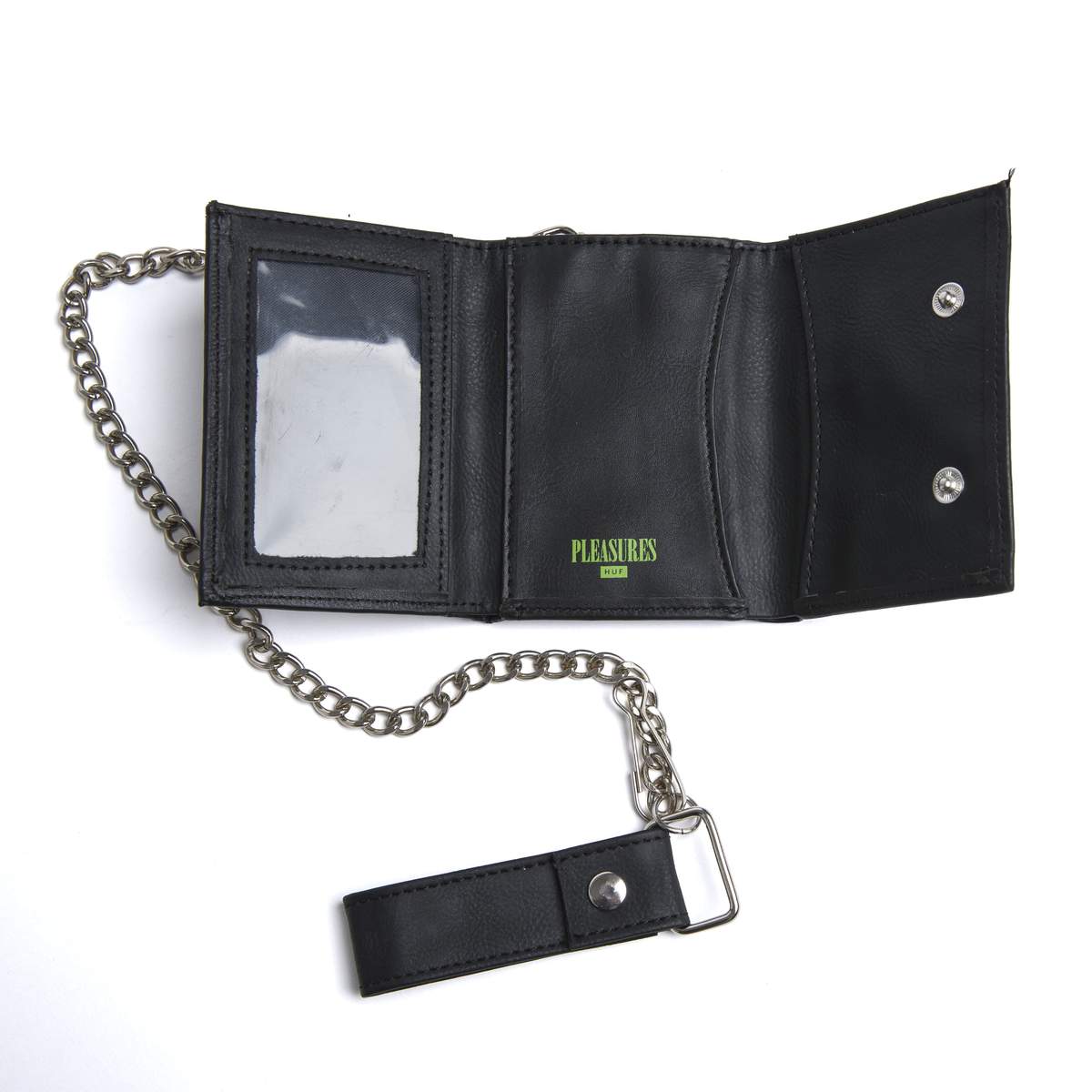 HUF x Pleasures - Armstrong Wallet, Black