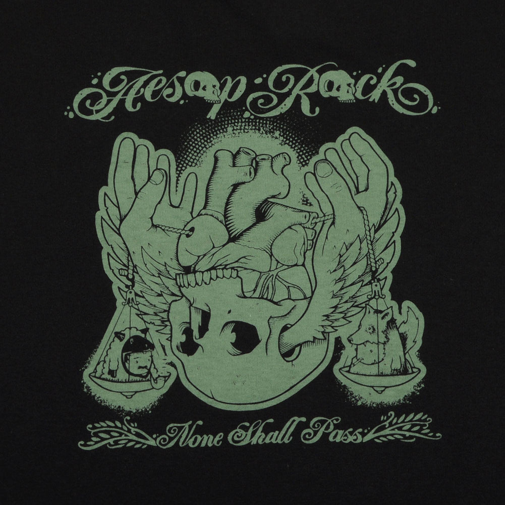 Aesop Rock - None Shall Pass Men's Shirt, Black - The Giant Peach