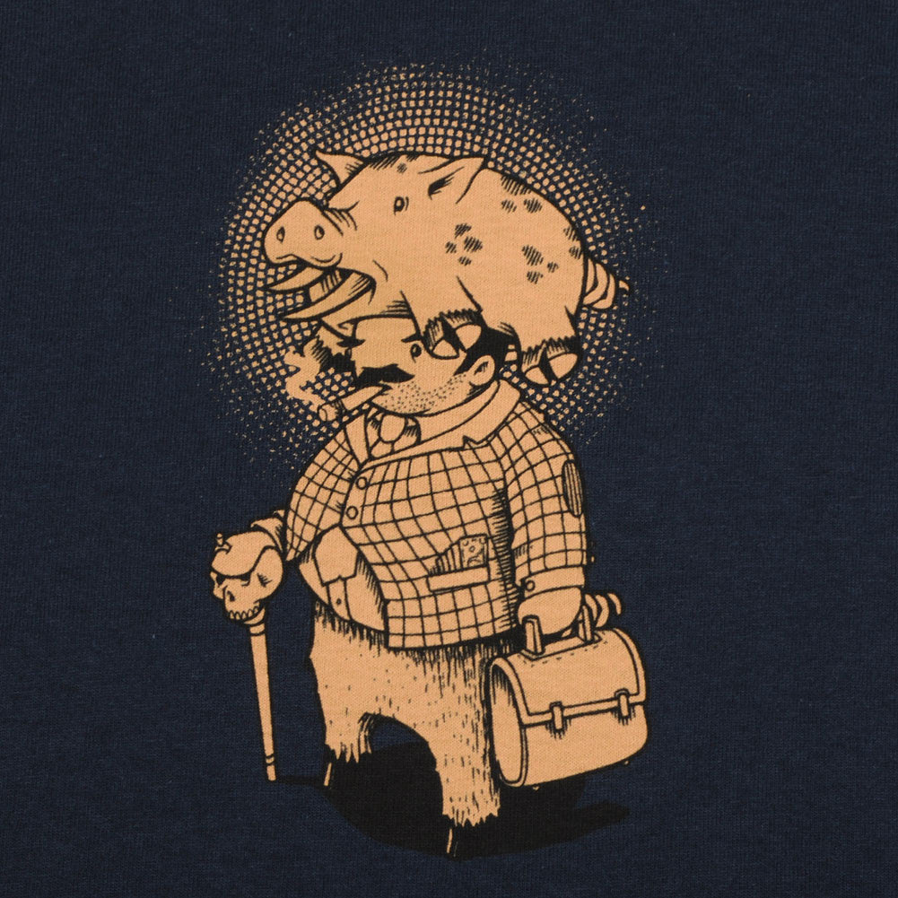 Aesop Rock - Pig Men's Shirt, Navy - The Giant Peach