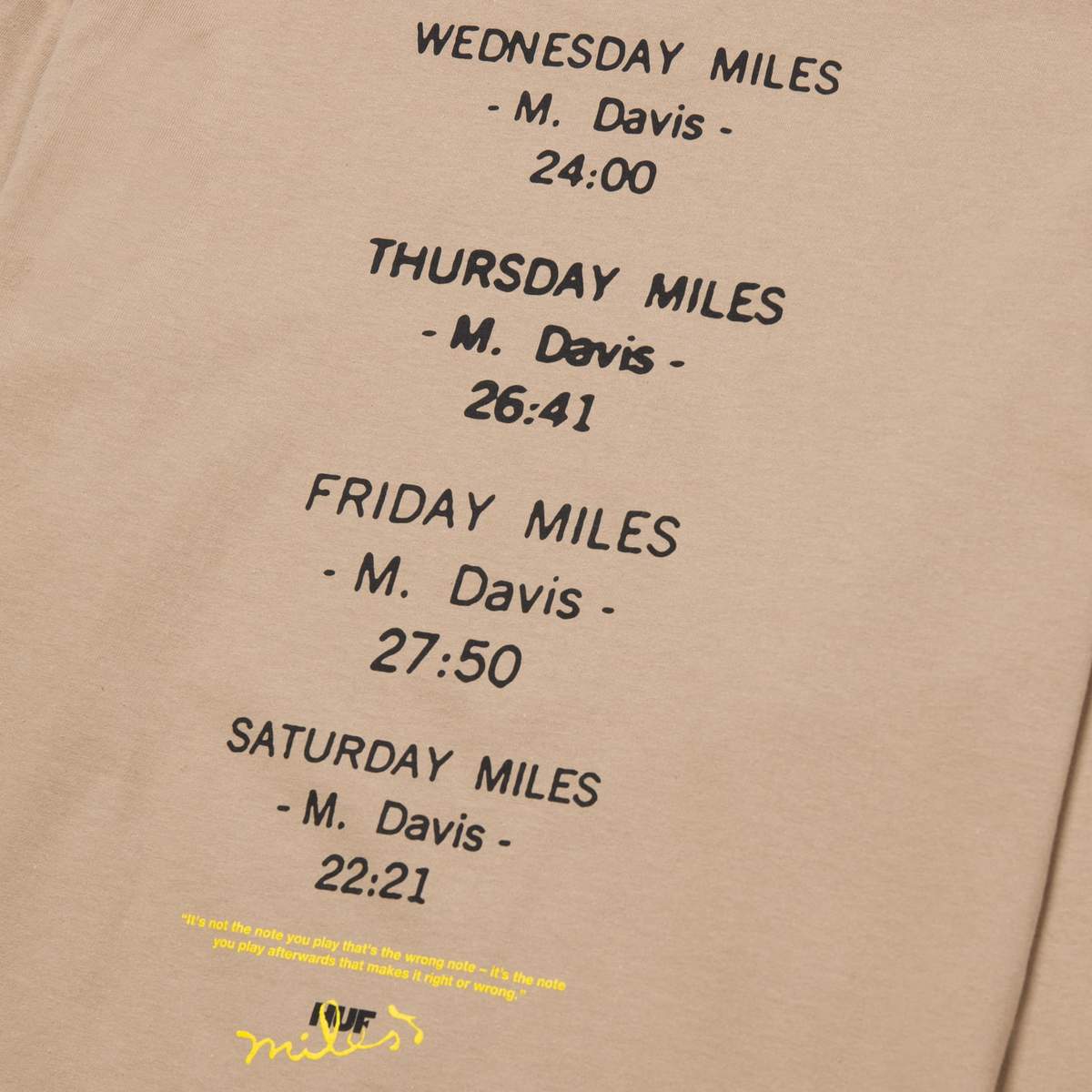 HUF x Miles Davis - At Fillmore L/S Tee, Sand