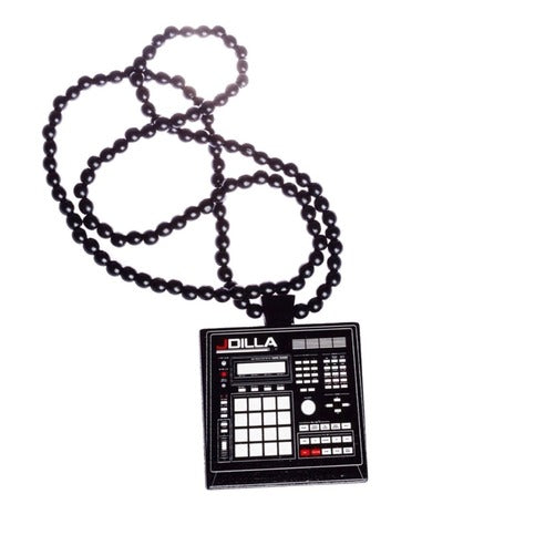 J Dilla - Beat Machine Wood Chain, Black - The Giant Peach