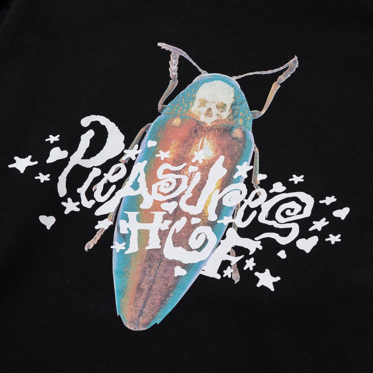 HUF x Pleasures - Beetle Men's Pullover Hoodie, Black