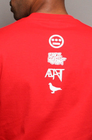 Adapt x Souls of Mischief - 93 'til Infinity Men's Shirt, Red - The Giant Peach