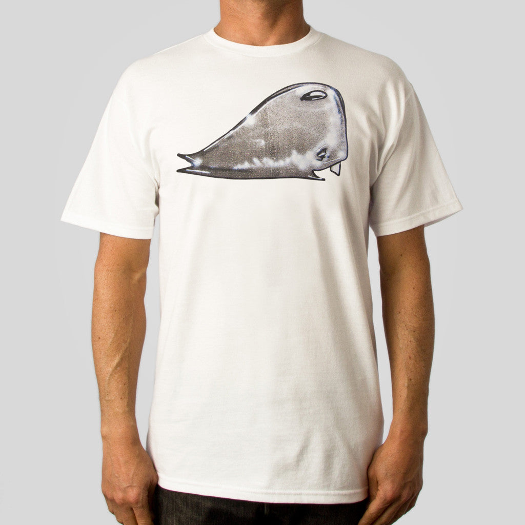 Upper Playground - David Choe Save Yourself Men's Shirt, White - The Giant Peach