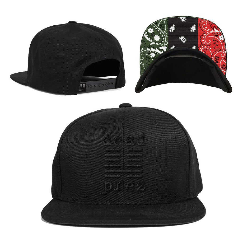 Dead Prez Logo Snapback, Black - The Giant Peach