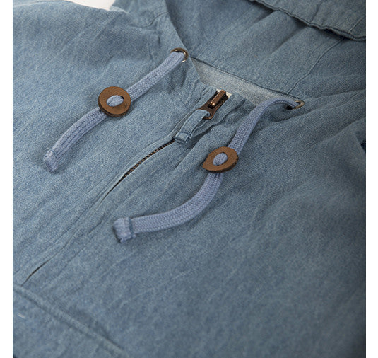 Akomplice VSOP- Denim Men's Anorak - The Giant Peach