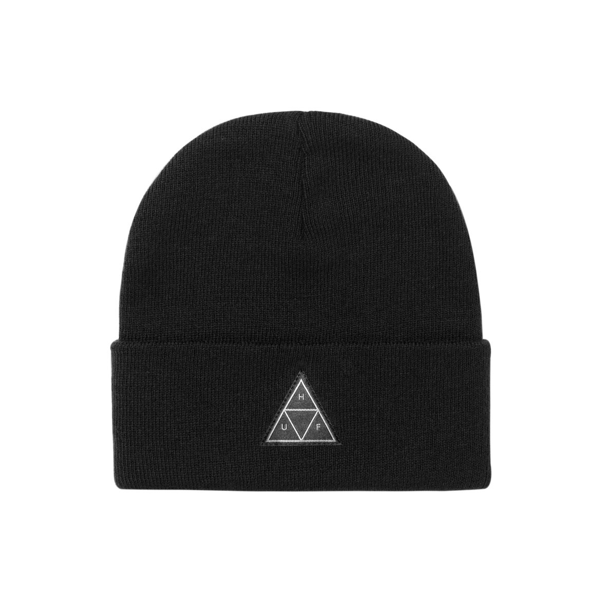 HUF - Essentials Triple Triangle Cuff Beanie, Black