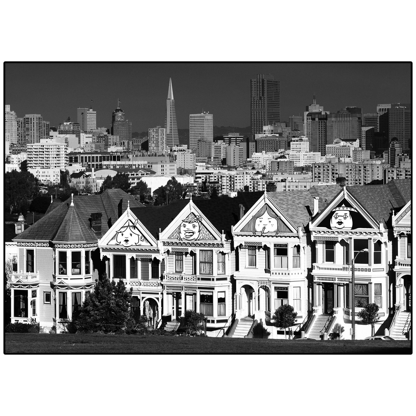 SuperFishal (Jeremy Fish) - The Painted Ladies Men's Shirt, White - The Giant Peach