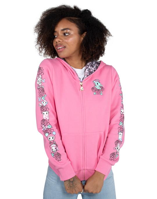 tokidoki - Floral Quartz Women's Hoodie, Pink