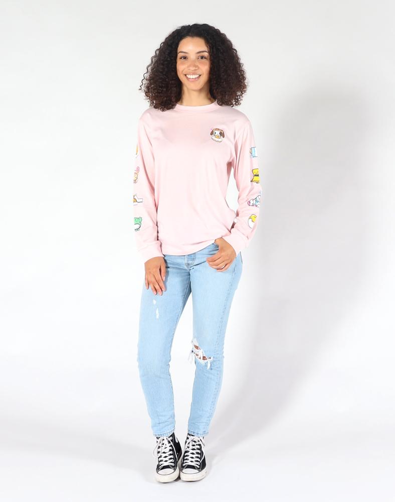 tokidoki x gudetama Donut Nap L/S Women's Tee, Pink