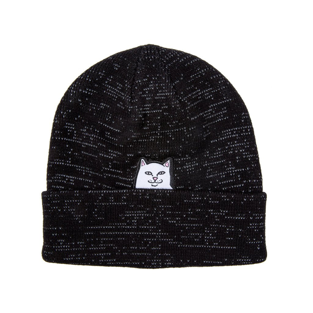 RIPNDIP - Lord Nermal Beanie, Black Reflective Yarn