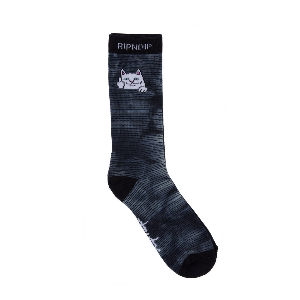RIPNDIP - Peek A Nermal Socks, Black/White Dye