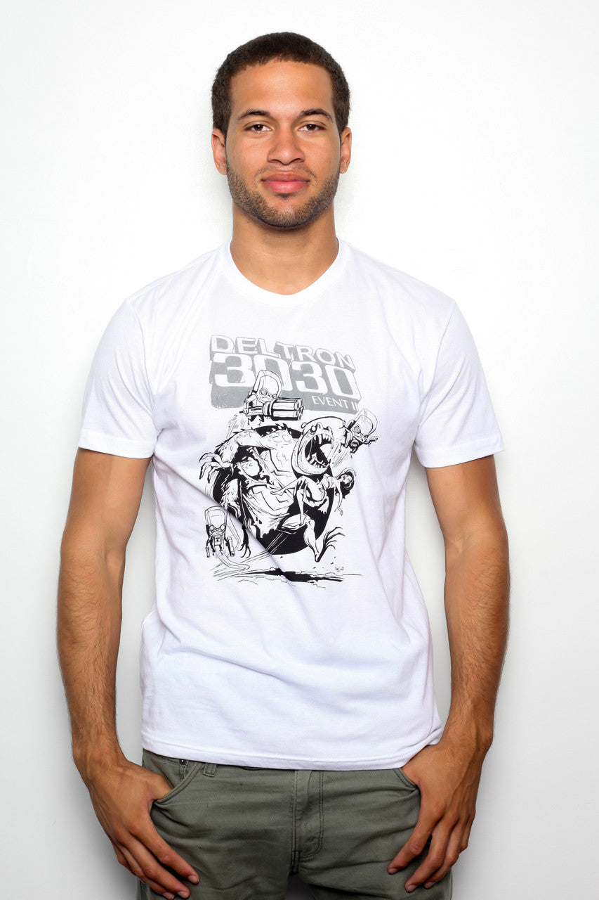 Deltron 3030 - Invasion of the Year Men's Shirt, White - The Giant Peach