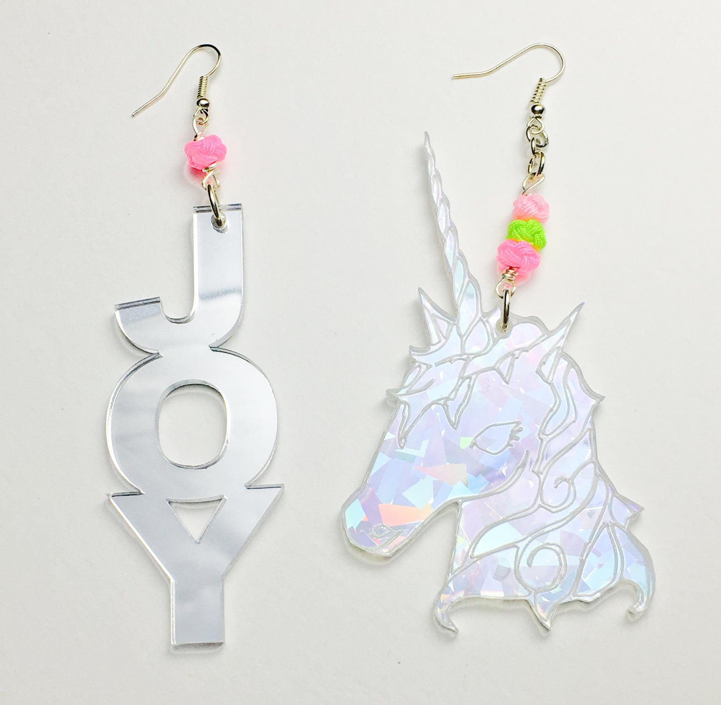 TRIXY STARR - Team Joy Earrings, Silver - The Giant Peach