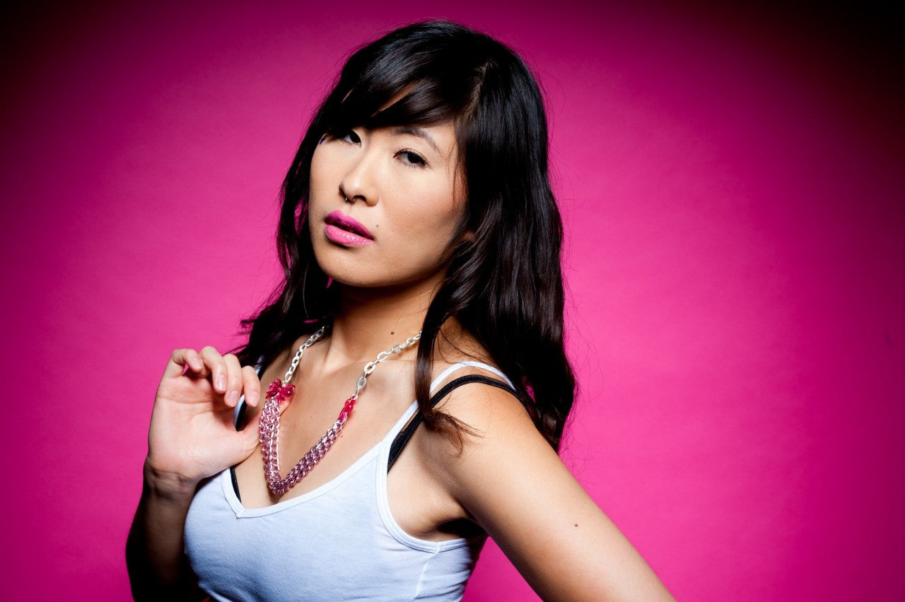 TRiXY STARR - Jaime Necklace, Pink/Silver - The Giant Peach