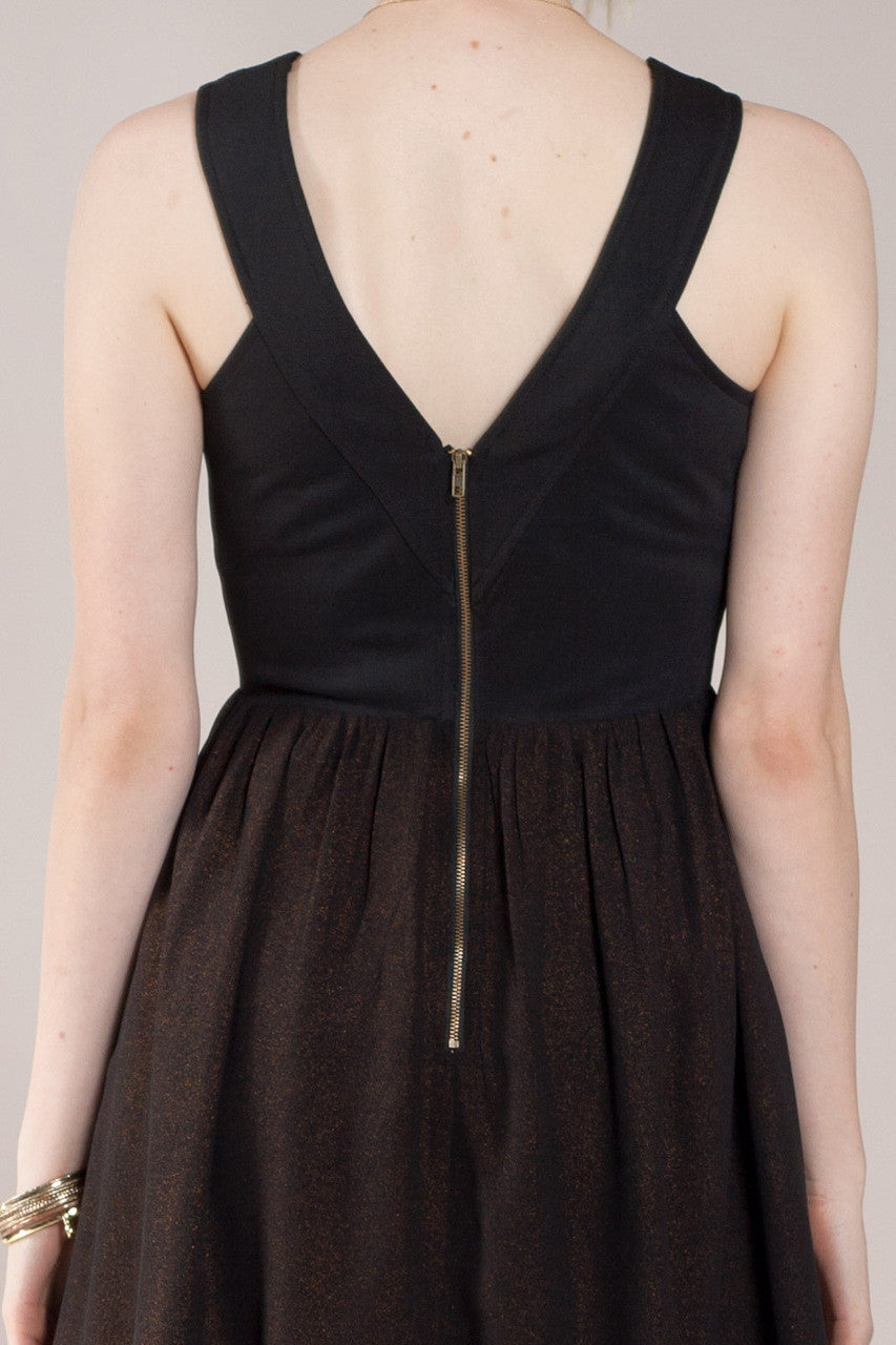 Bandage Mix Mini Dress, Black - The Giant Peach