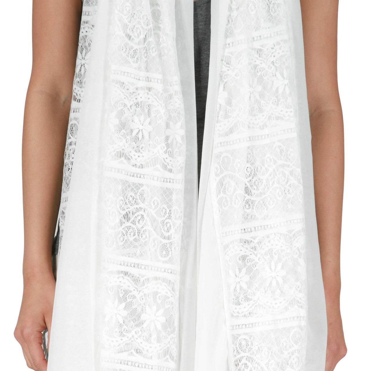 Bella Donna Scarf, White - The Giant Peach