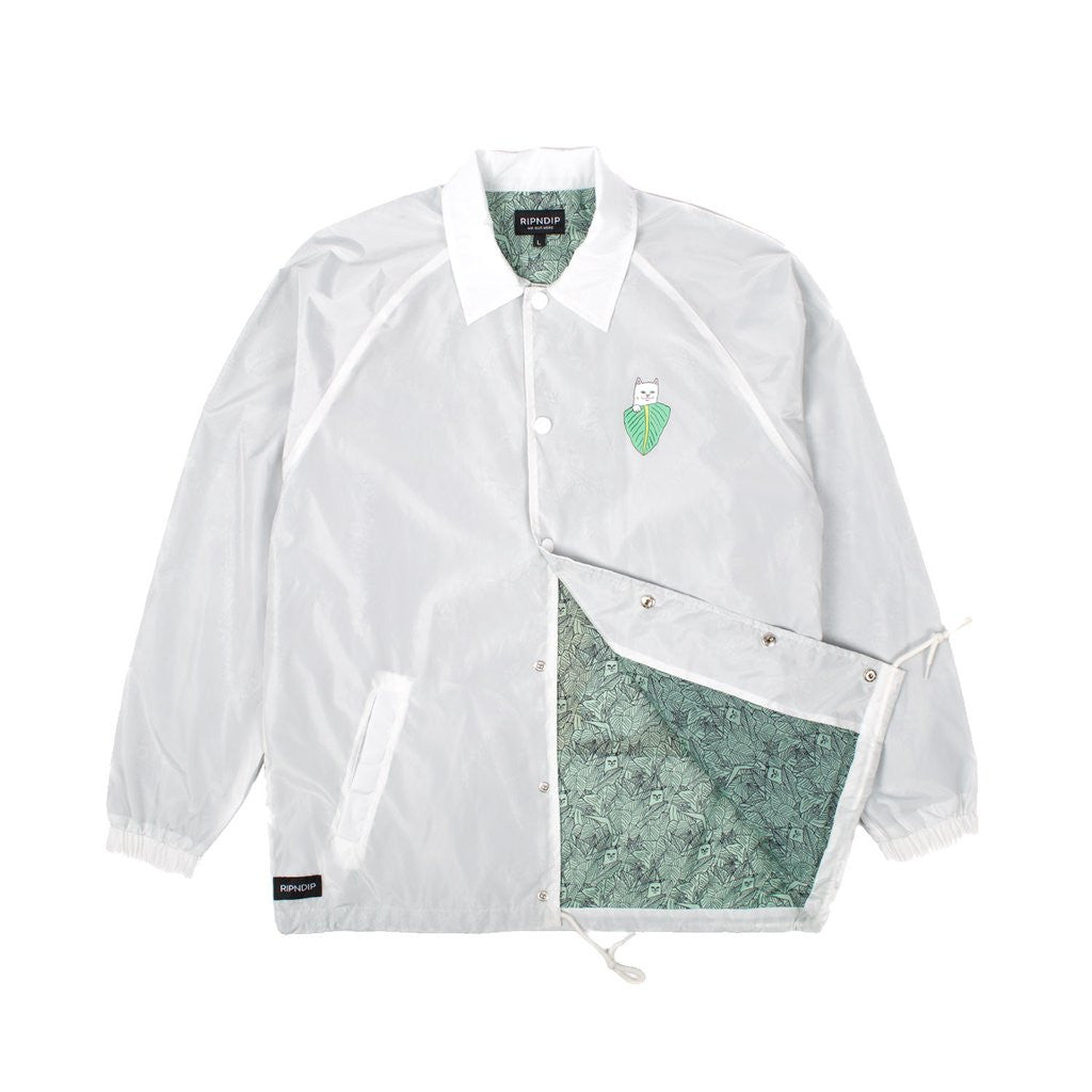 RIPNDIP - Frida Nermal Men's Coaches Jacket, Off White - The Giant Peach