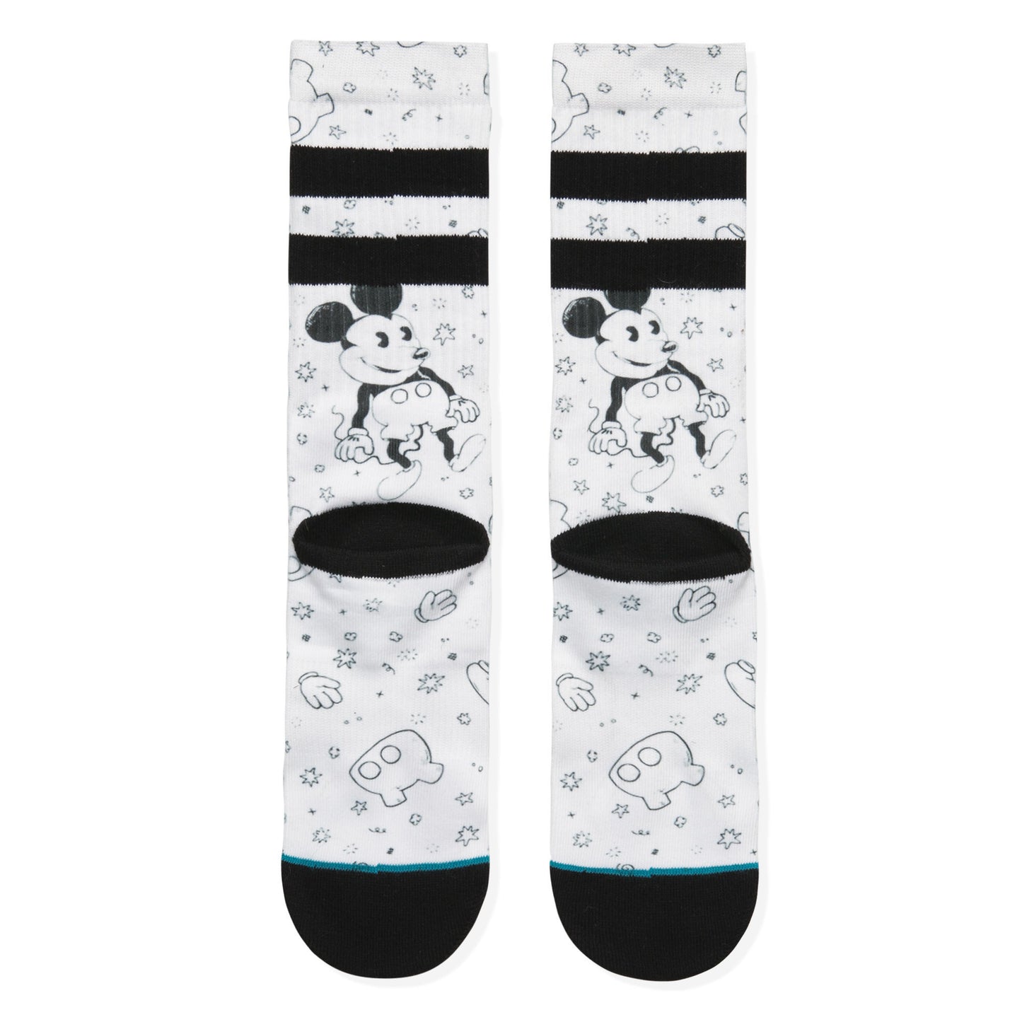 Stance x Disney - Millard Mouse Men's Socks, White - The Giant Peach