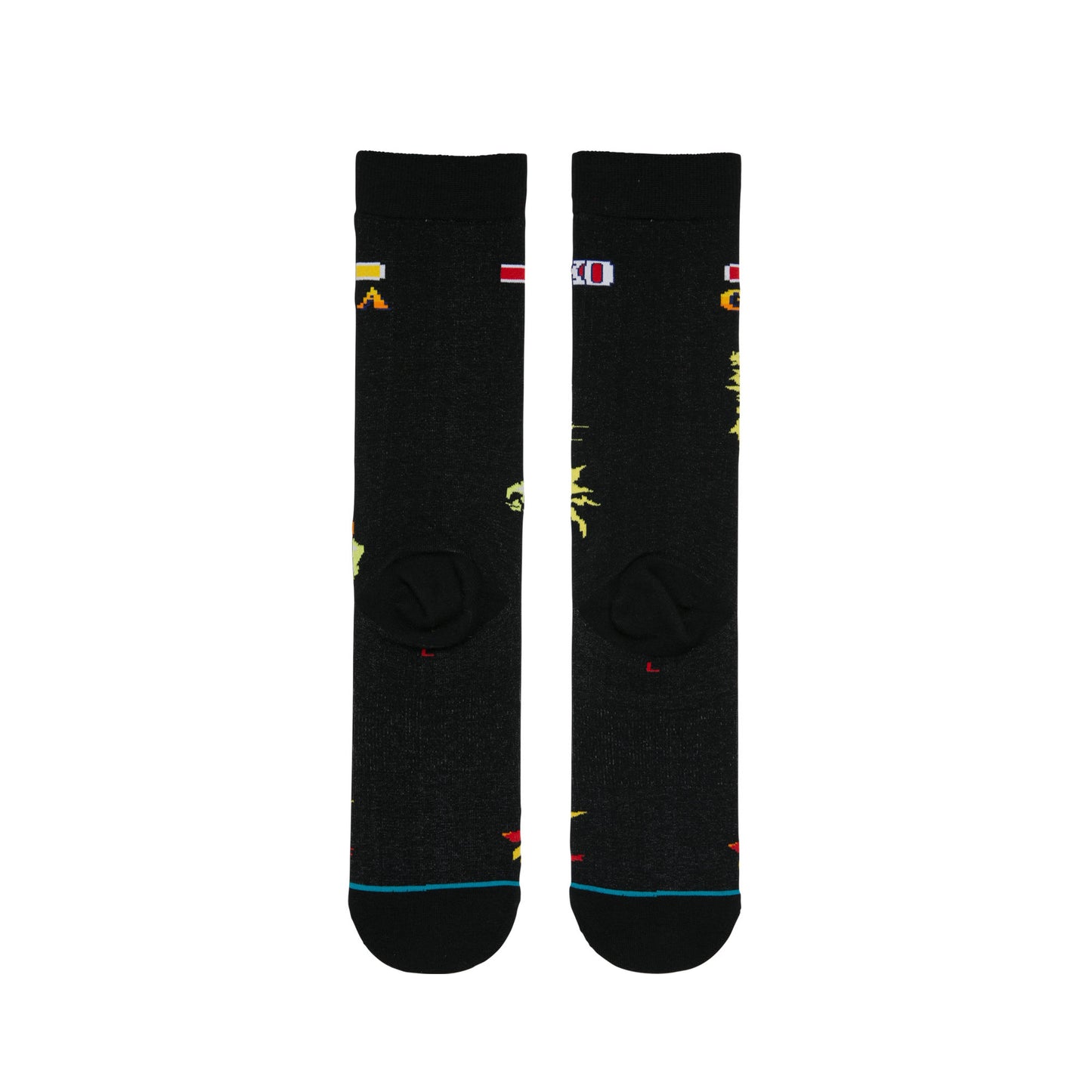 Stance x Street Fighter II - Guile vs Blanka Men's Socks, Black - The Giant Peach