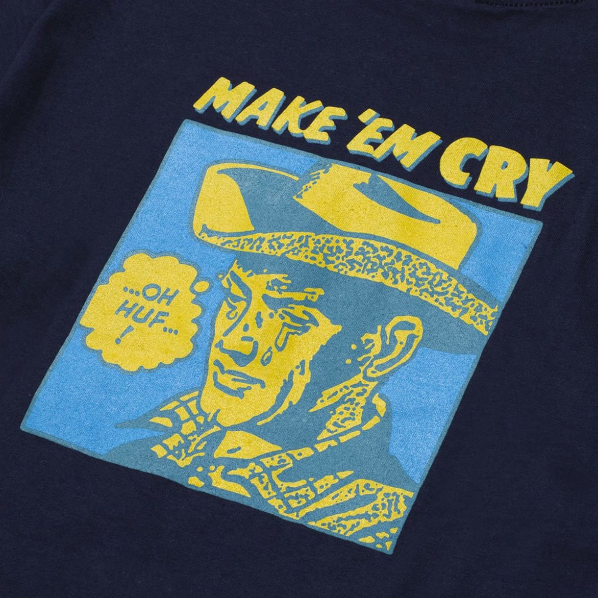 HUF - Make Em Cry Dude Men's Tee, French Navy