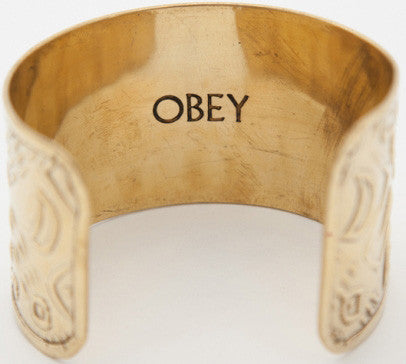OBEY - Nomad Cuff Bracelet, Antique Gold - The Giant Peach