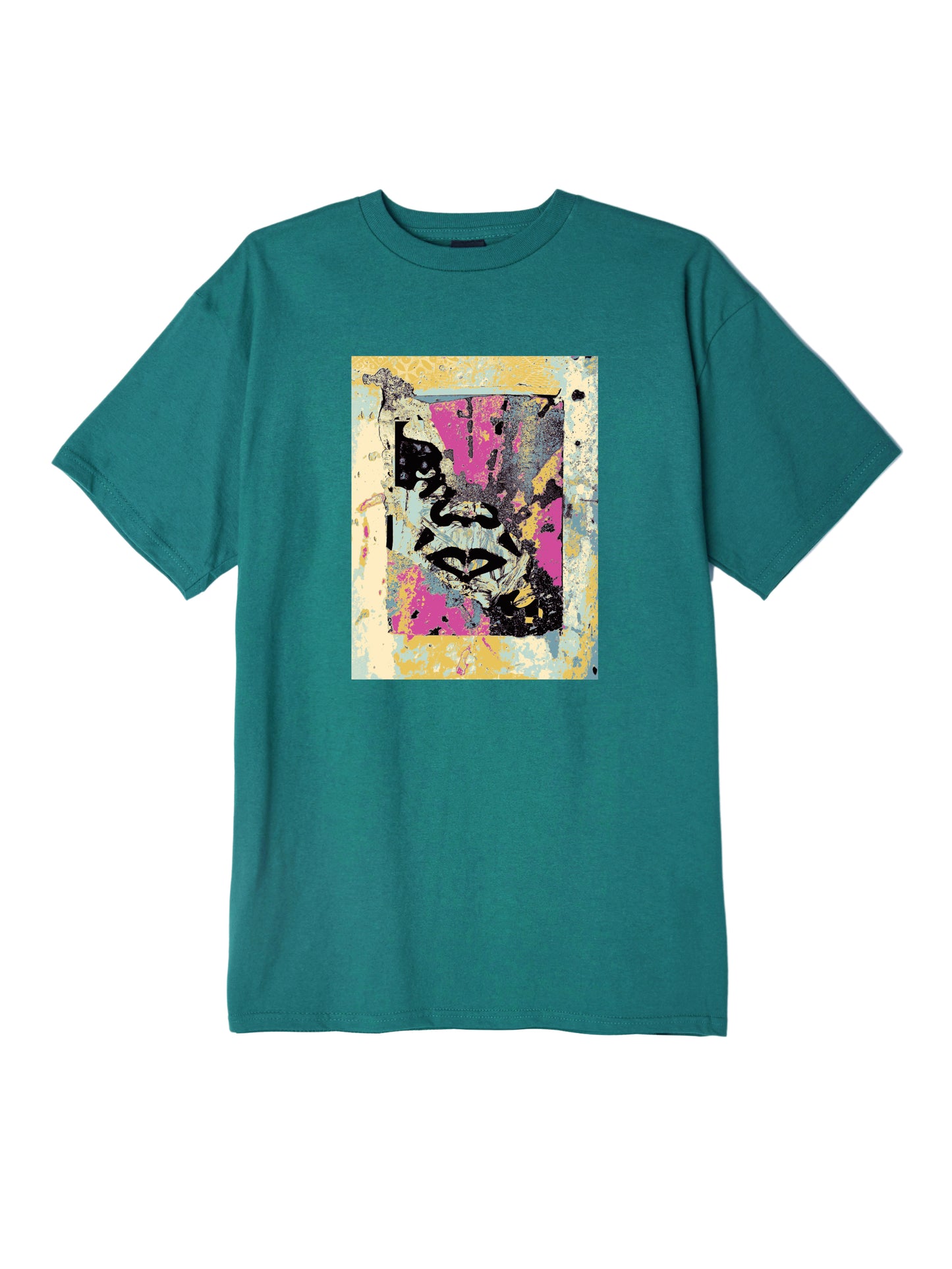 OBEY - Enhanced Disintegration Men's Tee, Teal