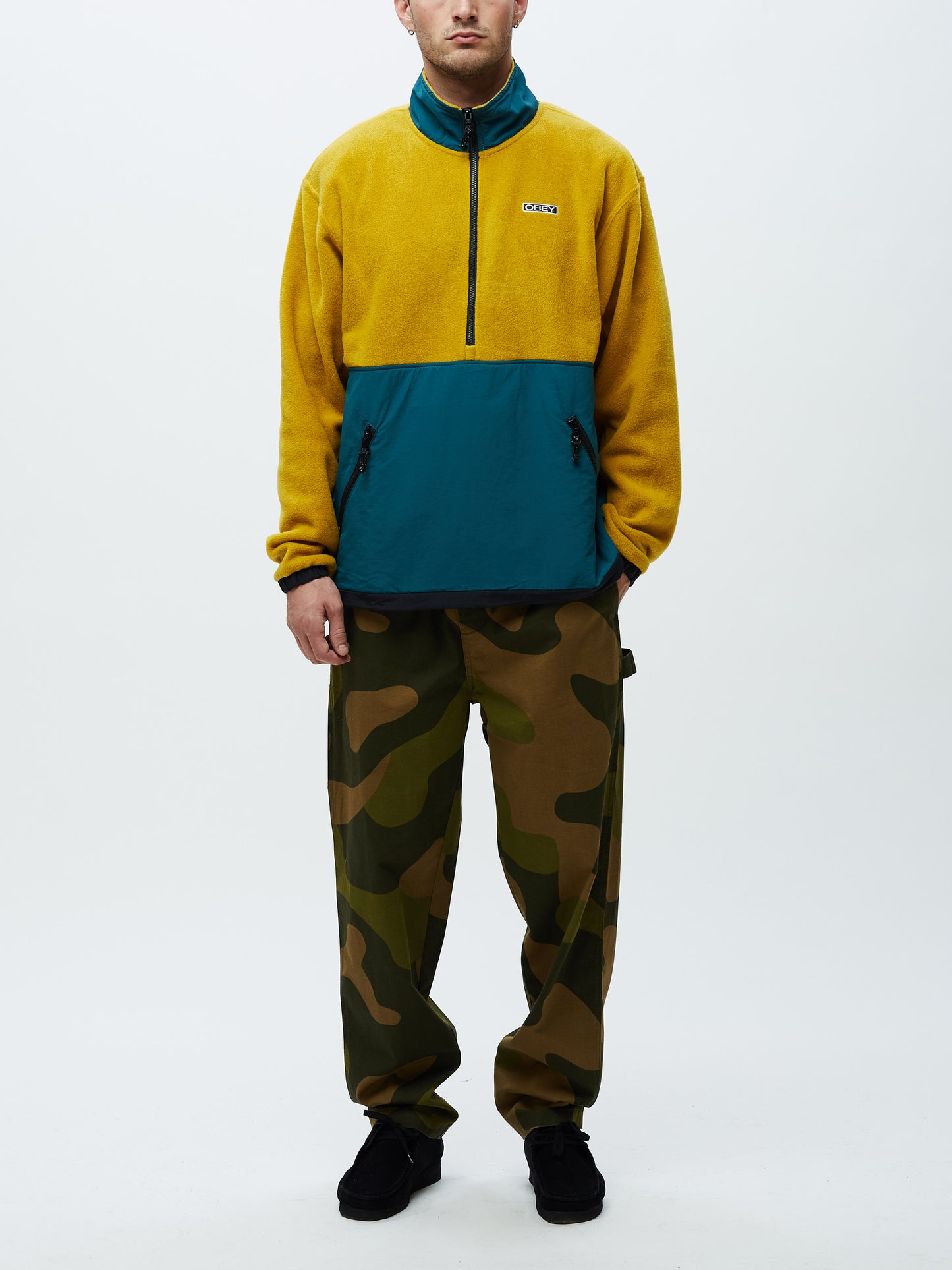 OBEY - Gallagher Men's Jacket, Gold Multi