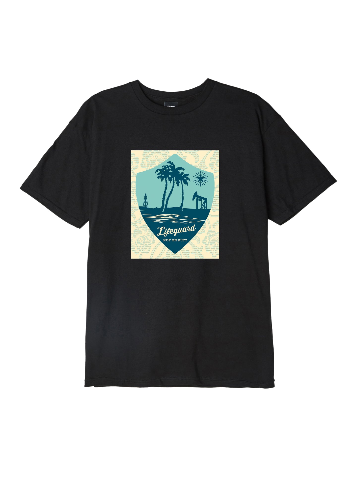 OBEY - Lifeguard Not On Duty Men's Tee, Black
