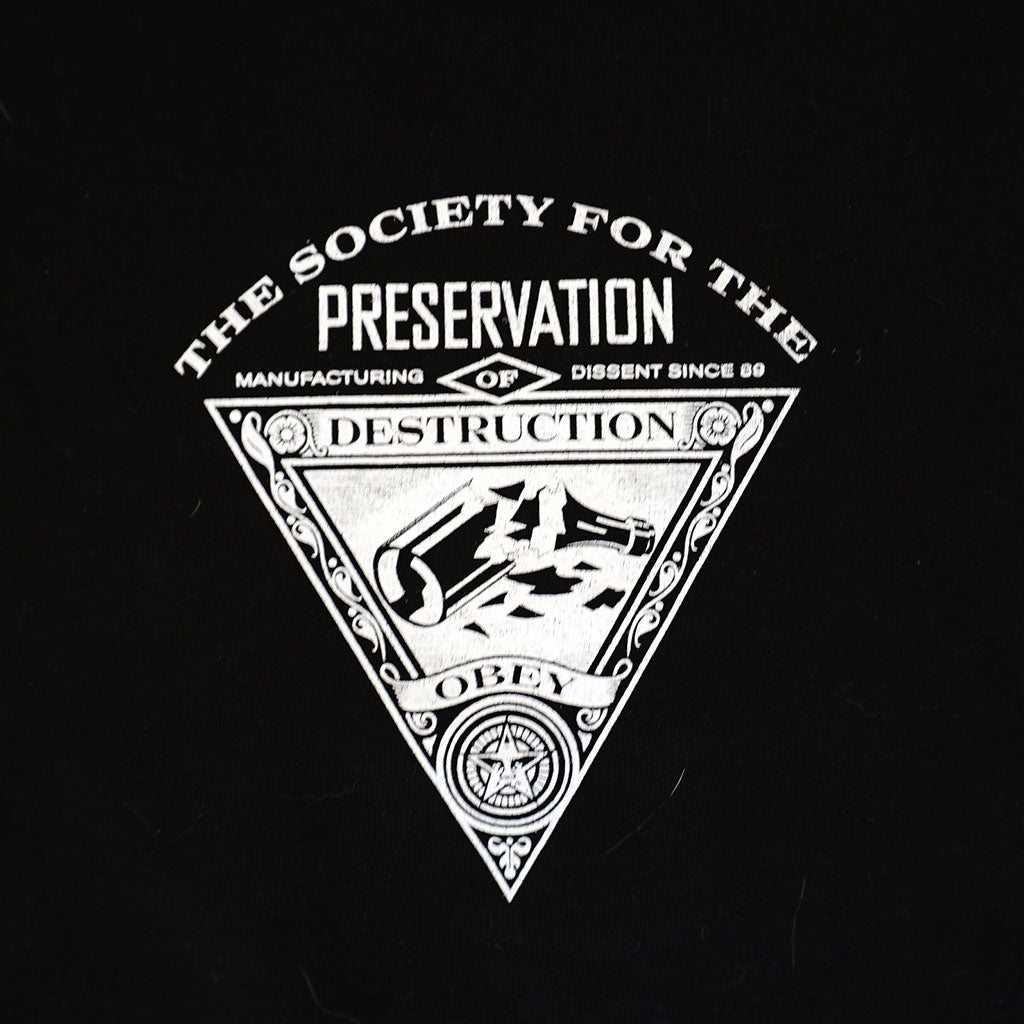 OBEY - Society of Destruction Men's Tee, Black