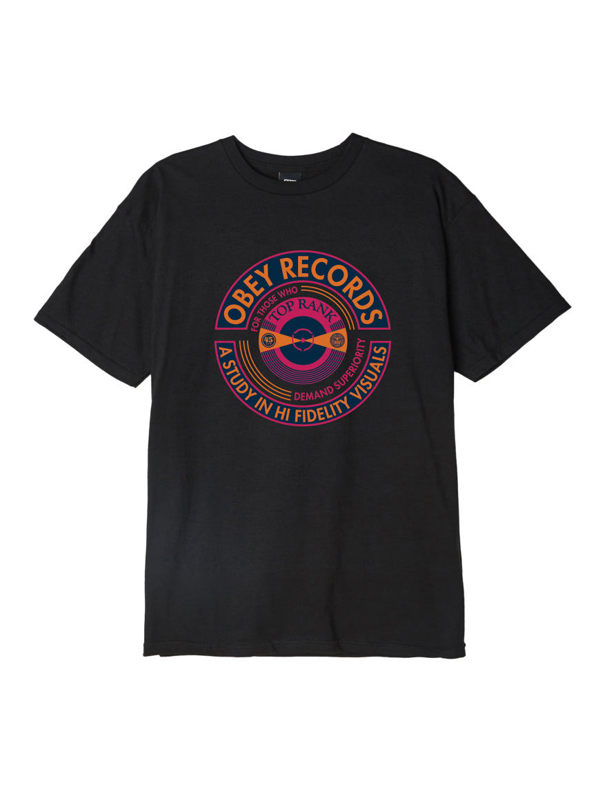 OBEY - Top Rank Men's Tee, Black