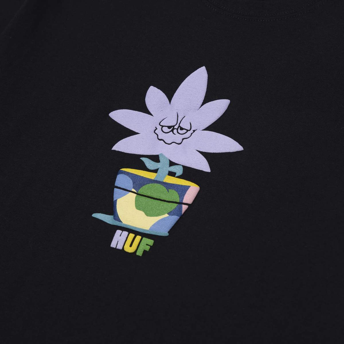 HUF x Green Buddy - Potted Tee, Black