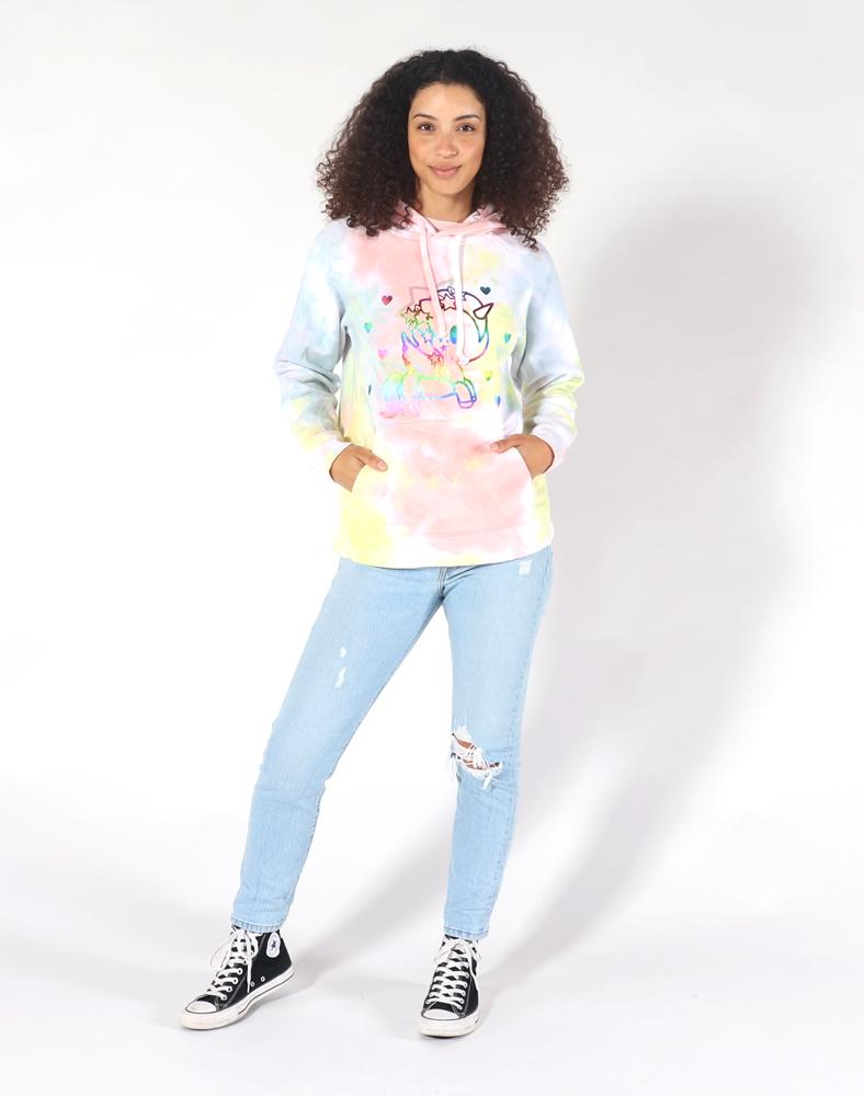 tokidoki Peace Out Tie Dye Women's Hoodie, Multi