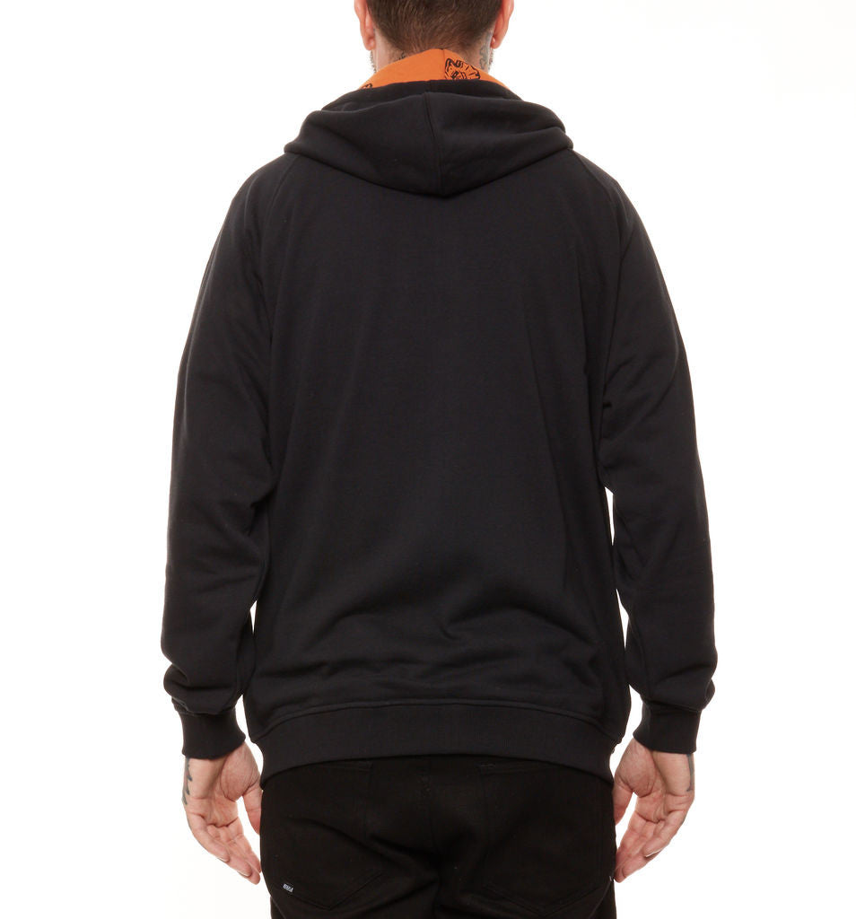 REBEL8 - Arrowhead Men's Zip Hoodie, Black - The Giant Peach