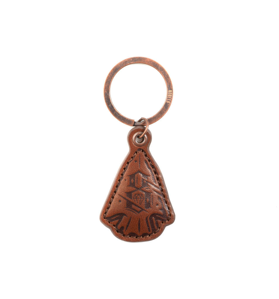 REBEL8 - Arrowhead Leather Keychain - The Giant Peach