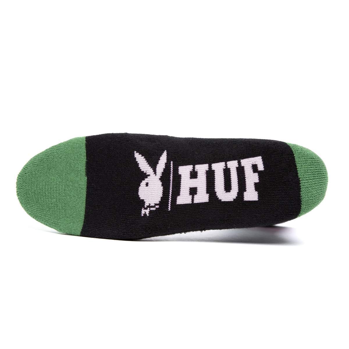 HUF x Playboy - Rabbit Head Crew Socks, Black