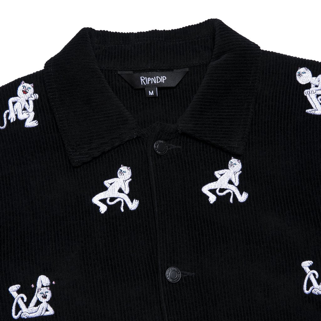 RIPNDIP - Dance Party Men's Corduroy Jacket, Black