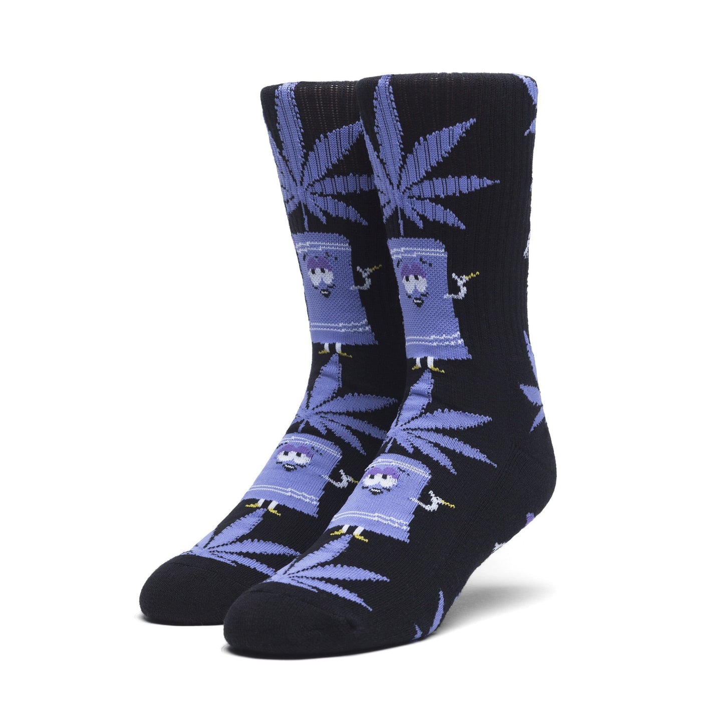 HUF x South Park Towelie Plantlife Socks, Black - The Giant Peach