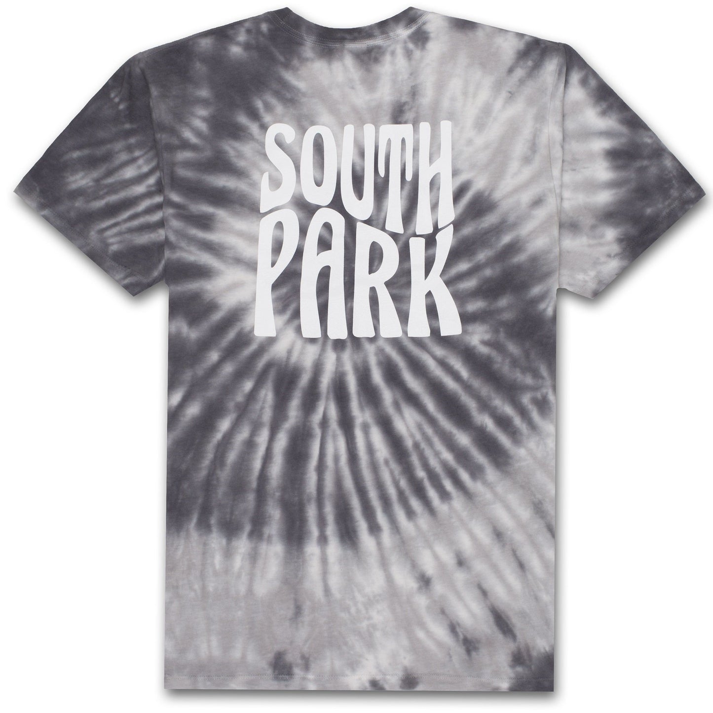 HUF x South Park Trippy Tie Dye Men's Tee, Black - The Giant Peach