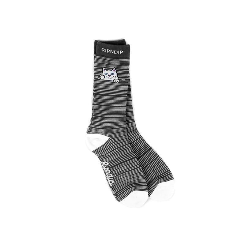 RIPNDIP - Peek A Nermal Socks, Black - The Giant Peach